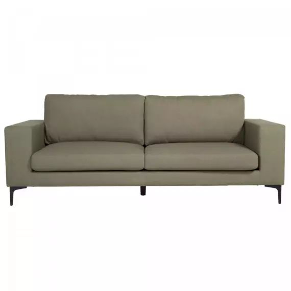 Canapé moderne 3 places en tissu vert