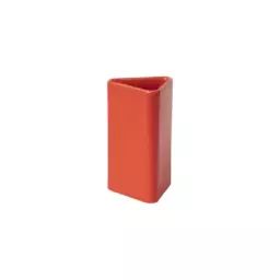 Vase Canvas en Céramique, Céramique émaillée – Couleur Rouge – 16.87 x 16.87 x 15 cm – Designer Nicholai Wiig-Hansen