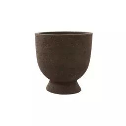 Vase Terra en Céramique, Argile – Couleur Marron – 20 x 20 x 20 cm
