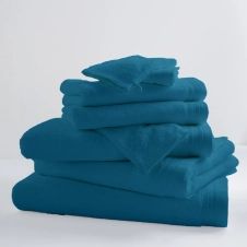 Drap de bain uni et coloré coton turquoise 150×100