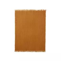 Plaid Plaids en Tissu, Soie – Couleur Jaune – 130 x 185 x 0.5 cm – Designer Mentze Ottenstein