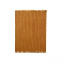 Plaid Plaids en Tissu, Soie – Couleur Jaune – 130 x 185 x 0.5 cm – Designer Mentze Ottenstein