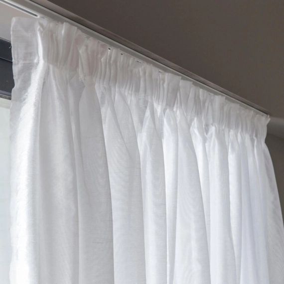 Voilage tamisant, Maputo blanc l.300 x H.240 cm