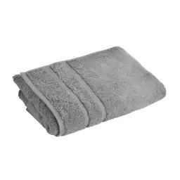Drap de bain 100×150 gris silex en coton