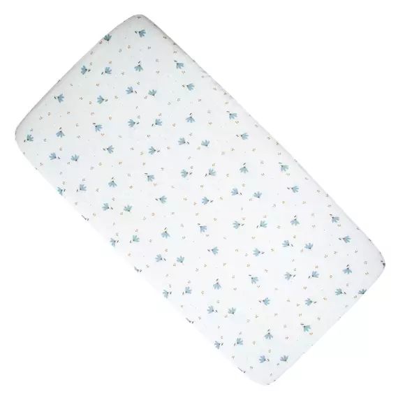 Drap housse berceau en gaze de coton  40 x 80cm