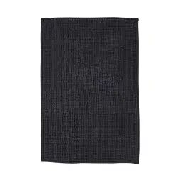Tapis de bain Bubble uni en Polyester Gris 60x40cm