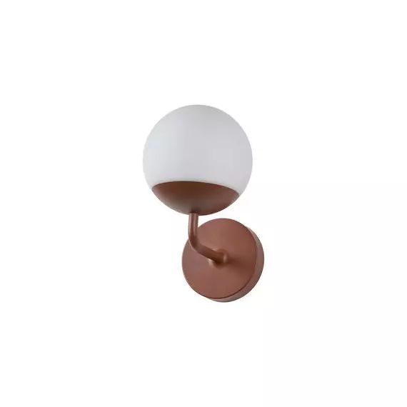 Lampe connectée Mooon en Verre, Aluminium – Couleur Rouge – 24.99 x 24.99 x 24.99 cm – Designer Tristan Lohner