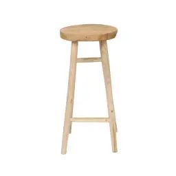 Tabouret de bar en bois de suar naturel
