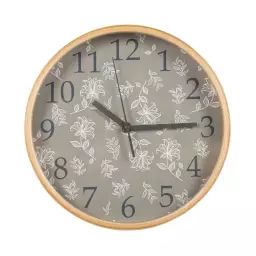 Horloge fleurs Ø 25,5 cm ISABEAU Multicouleur