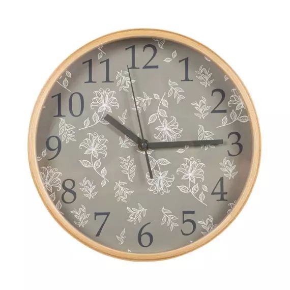 Horloge fleurs Ø 25,5 cm ISABEAU Multicouleur