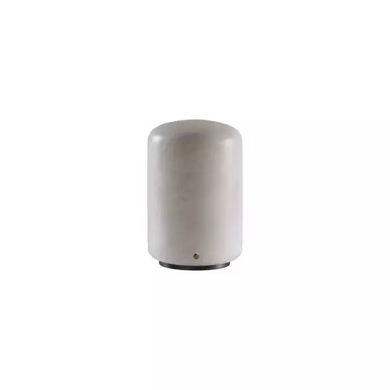 Lampe de table Capsule en Pierre, Albâtre – Couleur Blanc – 13 x 13 x 19.5 cm – Designer Foster & Partners