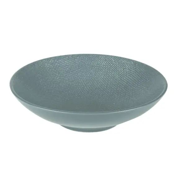 lot de 6 – Assiette creuse    19 cm  en grès  bleu