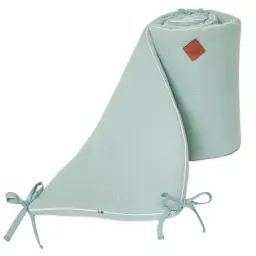 Tour de lit universel en gaze de coton  Vert de gris