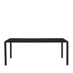 Vondel – Table de jardin en métal 214x97cm – Couleur – Noir