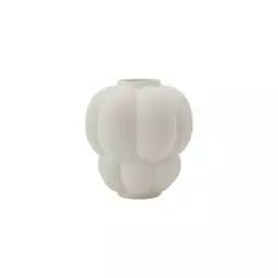 Vase Uva en Céramique, Grès – Couleur Blanc – 20 x 20 x 22 cm