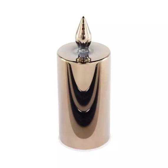 Bougie LED fumée H. 20 cm UTOILE Grise