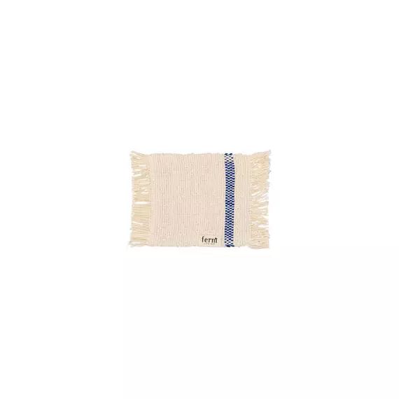 Dessous de verre Savor en Tissu, Coton organique – Couleur Bleu – 14 x 10 x 0.2 cm – Designer Trine Andersen