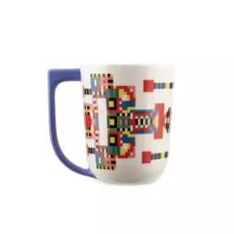 Mug Holyhedrics en Céramique, Porcelaine – Couleur Rouge – 9 x 9 x 12 cm – Designer Elena Salmistraro