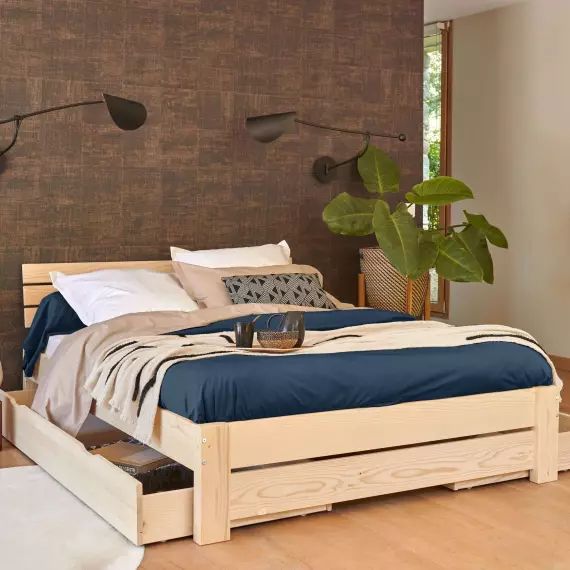 Housse de couette percale bio Elise CAMIF