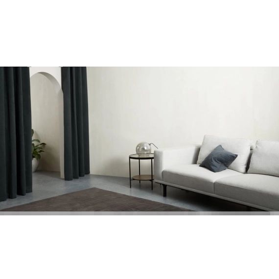 Marzia, une paire de rideaux à œillets 135 x 260 cm, gris charbon