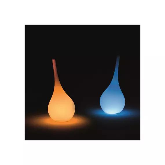 Vase lumineux Ampoule en Plastique, Poleasy® – Couleur Blanc – 34.76 x 34.76 x 35 cm – Designer Federico Traverso