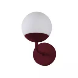 Lampe connectée Mooon en Verre, Aluminium – Couleur Rouge – 15 x 15 x 25.5 cm – Designer Tristan Lohner