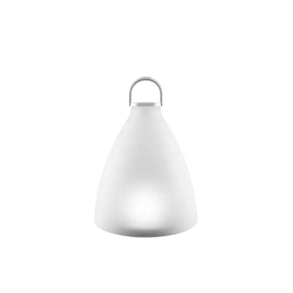 Lampe solaire d’extérieur Lampes d’extérieur en Verre, Verre dépoli pressé – Couleur Blanc – 25.61 x 25.61 x 20 cm – Designer The Tools