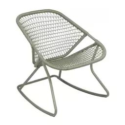 Rocking chair Sixties en Plastique, Fibre polyéthylène – Couleur Vert – 60.5 x 77.97 x 72 cm – Designer Frédéric Sofia