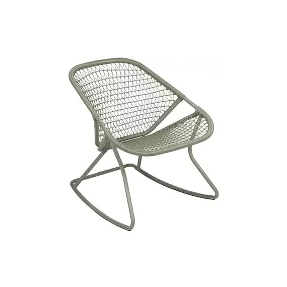 Rocking chair Sixties en Plastique, Fibre polyéthylène – Couleur Vert – 60.5 x 77.97 x 72 cm – Designer Frédéric Sofia