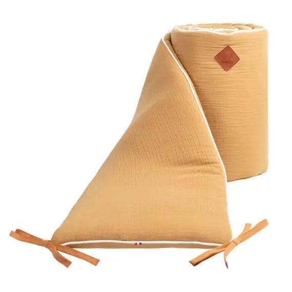 Tour de lit universel  gaze de coton  Camel