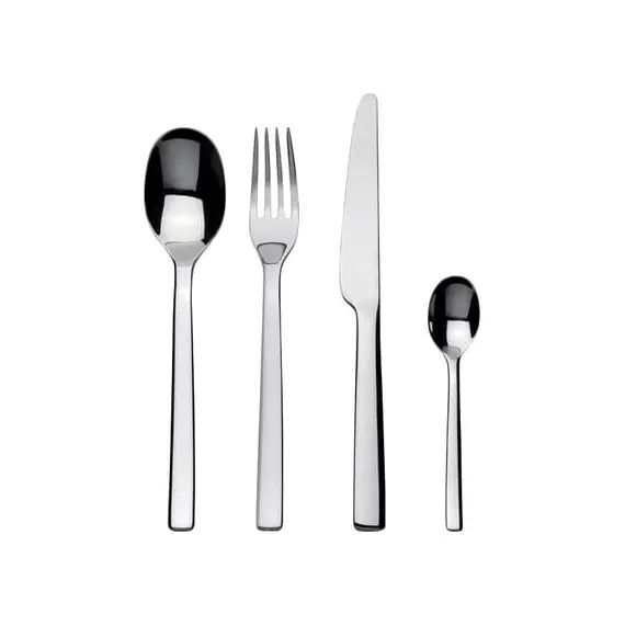 Ménagère Ovale en Métal, Acier – Couleur Métal – 54 x 6 x 26 cm – Designer Ronan & Erwan Bouroullec