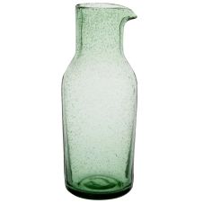 Carafe en verre à bulles verte 1.25L