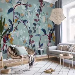 Papier peint panoramique motif floral Multicolore 480x270cm