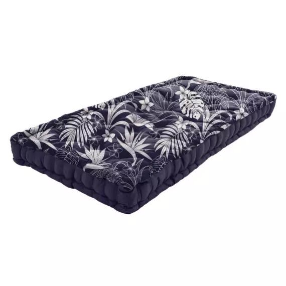 Matelas de sol Latina, bleu marine l.120 x H.12 cm