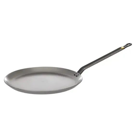 Poêle à crêpes professionnelle en fer minéral 24 cm