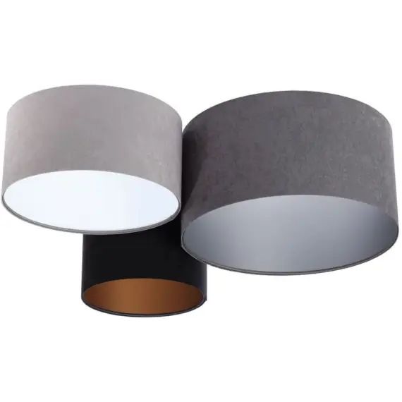 Plafonnier Tissu Gris