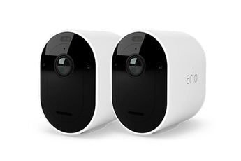 Caméra de surveillance Arlo Pack de 2 caméras de surveillance connectées Arlo Pro 5 Spotlight intérieure-extérieure Blanc