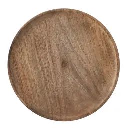 Assiette en bois de manguier marron D30