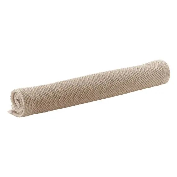 Tapis de bain uni  en coton galet 54 x 64