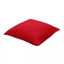 Coussin extérieur en coton rouge 60x60cm