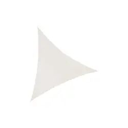 Toile d&rsquo;ombrage triangulaire 3 mètres blanc gardenia