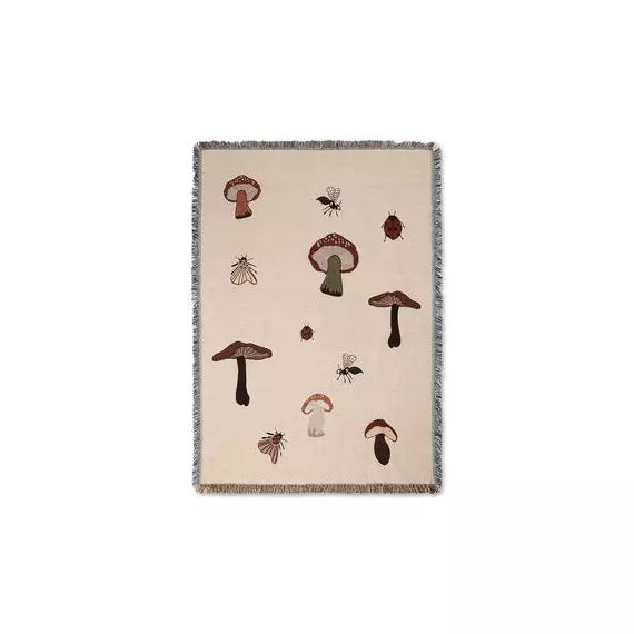 Plaid Forest en Tissu, Coton – Couleur Multicolore – 30 x 30 x 30 cm