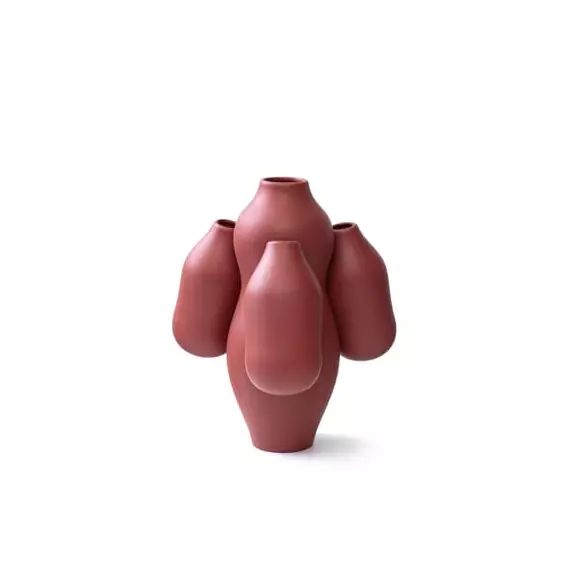 Vase Allpa en Céramique, Céramique émaillée – Couleur Marron – 34.76 x 34.76 x 28.5 cm – Designer Jean-Baptiste Fastrez