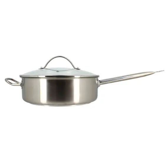 Sauteuse professionnelle en inox Ø28cm – compatible induction