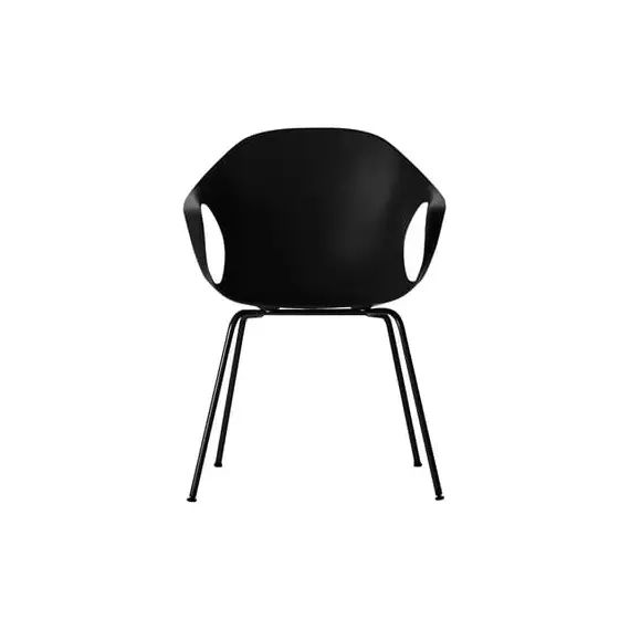 Fauteuil Elephant en Plastique, Acier laqué – Couleur Noir – 60 x 62 x 85 cm – Designer Neuland