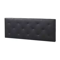 Tête de lit 140×60 cm noir, cuir synthétique