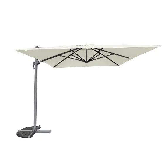 Parasol déporté 4×3 m écru