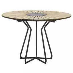 Table ronde Circle en Bois, Bambou – Couleur Gris – 115.38 x 115.38 x 71 cm – Designer Henrik  Pedersen