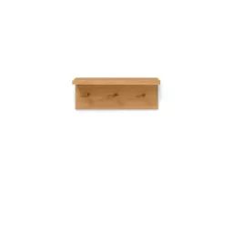 Portemanteau mural Portemanteau en Bois, Chêne massif huilé – Couleur Bois naturel – 45 x 32.46 x 17.3 cm