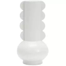 Vase en céramique 8 x 15 cm lola blanc
